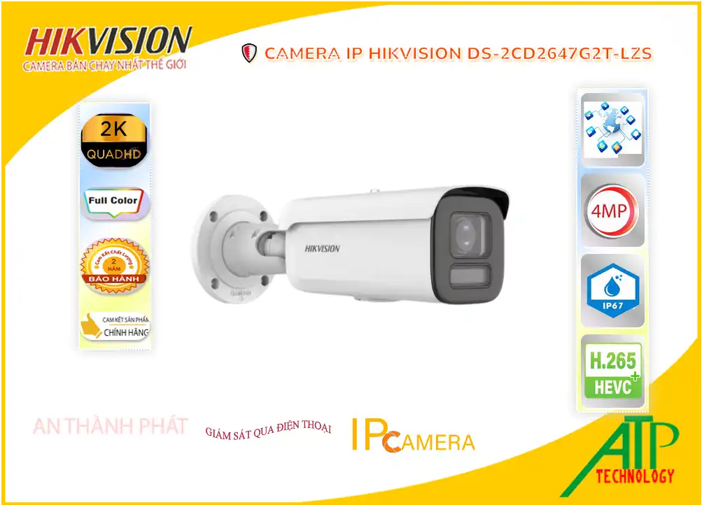 DS-2CD2647G2T-LZS sắc nét Hikvision DS-2CD2647G2T-LZS sắc nét Hikvision