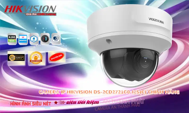 DS-2CD2721G0-IZS(C) sắc nét Hikvision