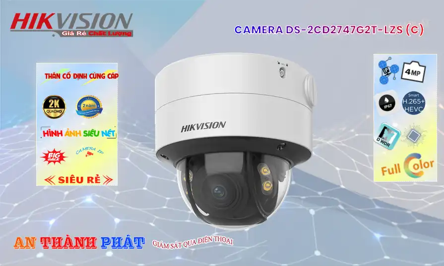 DS-2CD2747G2T-LZS(C) sắc nét Hikvision ➠