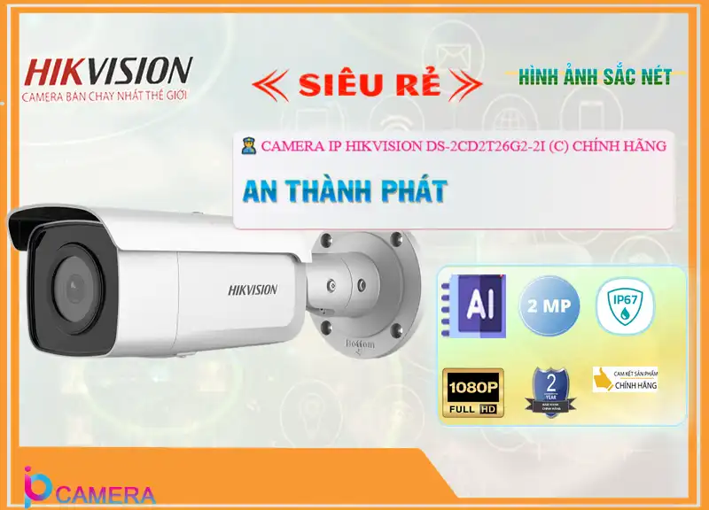 Camera Hikvision DS-2CD2T26G2-2I (C),Thông số DS-2CD2T26G2-2I (C),DS-2CD2T26G2-2I (C) giá mới nhất,DS-2CD2T26G2-2I (C) Công Nghệ POE  Bán Sỉ, Camera Giám Sát DS 2CD2T26G2 2I (C),DS-2CD2T26G2-2I (C) bán chạy nhất,Giá Bán DS-2CD2T26G2-2I (C) FULL HD 1080P 2.0 MP ,DS-2CD2T26G2-2I (C) Chính hãng,Bán rẻ DS-2CD2T26G2-2I (C),Giá DS-2CD2T26G2-2I (C),thông số DS-2CD2T26G2-2I (C),DS-2CD2T26G2-2I (C) sale mạnh,DS-2CD2T26G2-2I (C) Giá Khuyến Mãi,DS-2CD2T26G2-2I (C) Tiết kiệm