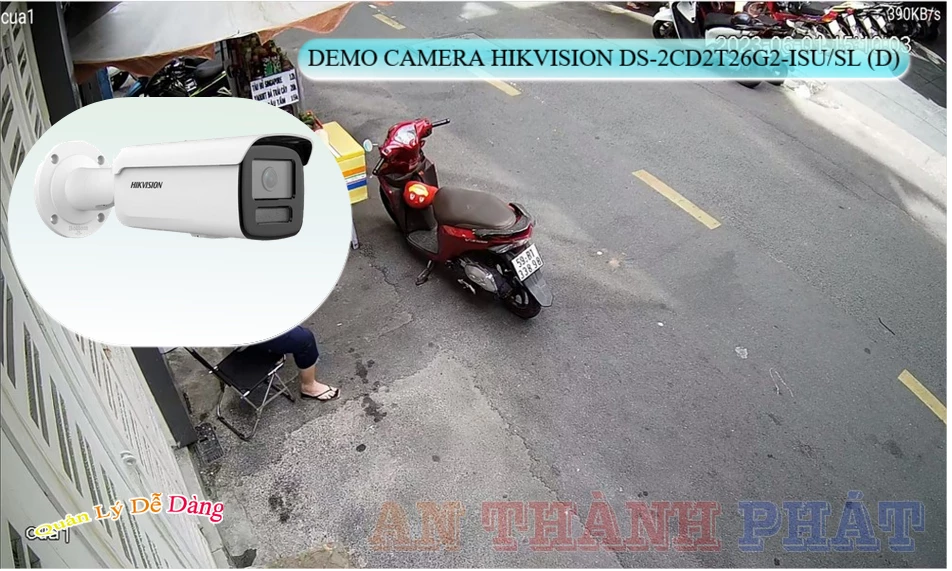 ➠  DS-2CD2T26G2-ISU/SL(D) sắc nét Hikvision
