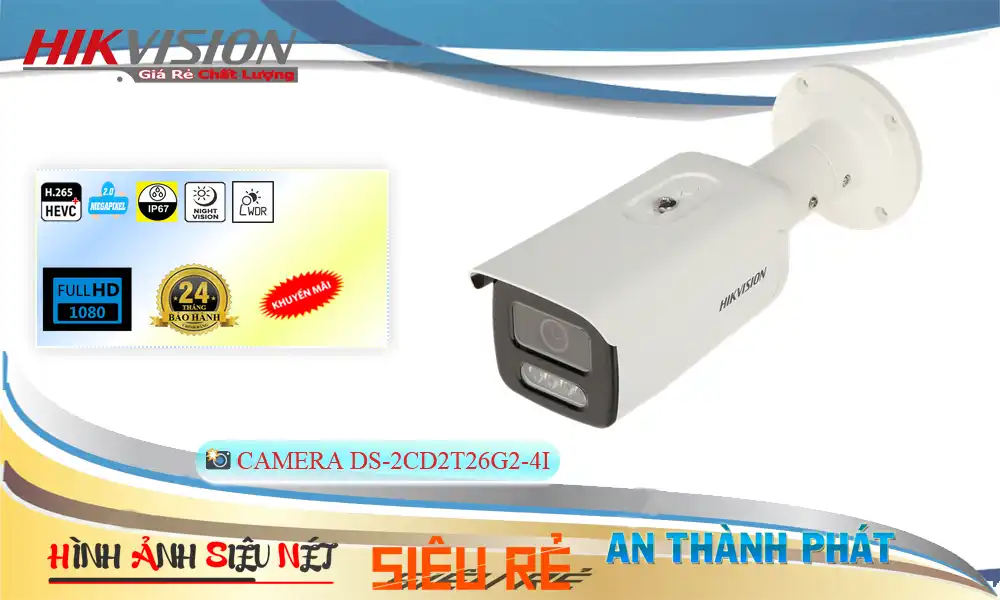 DS-2CD2T46G2-4I sắc nét Hikvision