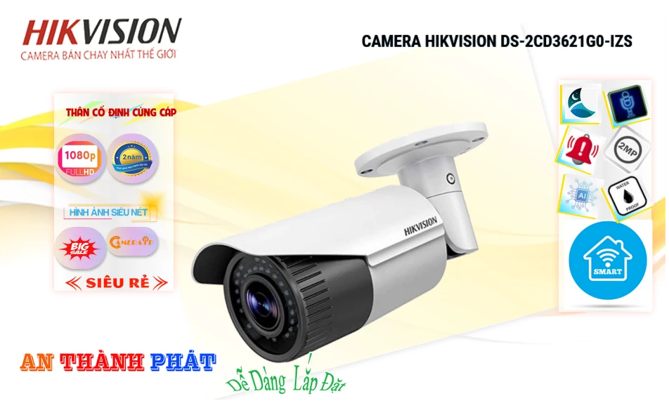 ➠ DS-2CD3621G0-IZS sắc nét Hikvision ➠ DS-2CD3621G0-IZS sắc nét Hikvision