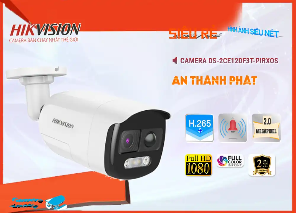 DS-2CE12DF3T-PIRXOS sắc nét Hikvision