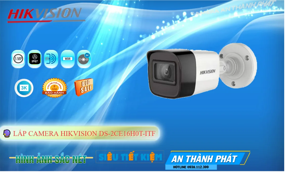 DS-2CE16H0T-ITF sắc nét Hikvision ➠