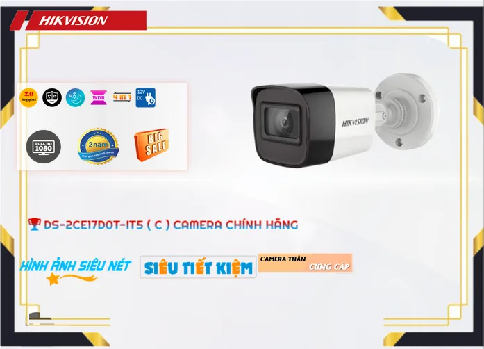 Camera Báo Động DS-2CE17D0T-IT5 (C),thông số  Loại Camera DS-2CE17D0T-IT5 (C),DS-2CE17D0T-IT5 (C) Giá rẻ,chức năng DS-2CE17D0T-IT5 (C) 2.0 megapixel ,DS-2CE17D0T-IT5 (C) Tốt nhất,Giá Bán DS-2CE17D0T-IT5 (C),DS-2CE17D0T-IT5 (C) nơi bán rẻ nhất,DS-2CE17D0T-IT5 (C) Bán Giá Rẻ,Địa Chỉ Bán DS-2CE17D0T-IT5 (C),Bán giá rẻ DS-2CE17D0T-IT5 (C),DS-2CE17D0T-IT5 (C) Tốt nhất