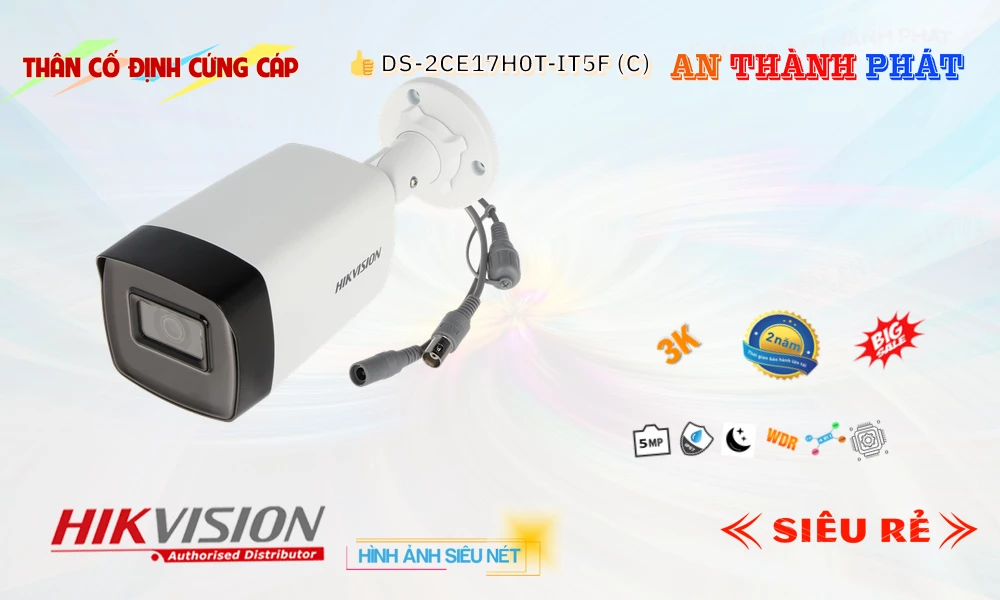 DS-2CE17H0T-IT5F(C) sắc nét Hikvision