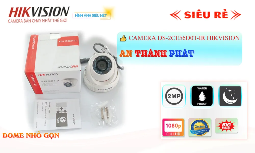 DS-2CE56D0T-IR sắc nét Hikvision DS-2CE56D0T-IR sắc nét Hikvision