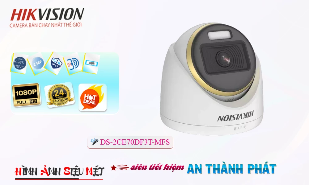 DS-2CE70DF3T-MFS sắc nét Hikvision