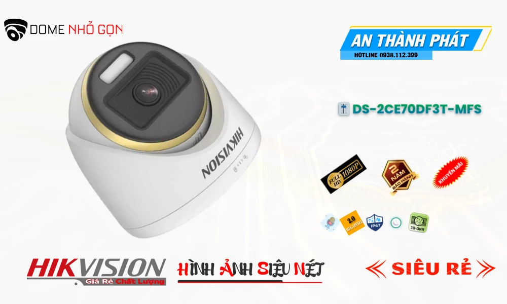 DS-2CE70DF3T-MFS sắc nét Hikvision