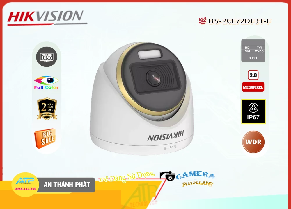 Camera Full Color Hikvision DS-2CE72DF3T-F,Giá DS-2CE72DF3T-F,DS-2CE72DF3T-F Giá chiết khấu,Bán rẻ ,phân phối  Camera Giám Sát ,Nơi Lắp DS-2CE72DF3T-F HD Anlog ,DS-2CE72DF3T-F Tốt nhất,Giá Bán DS-2CE72DF3T-F,DS-2CE72DF3T-F giá hấp dẫn,DS-2CE72DF3T-F bán rẻ