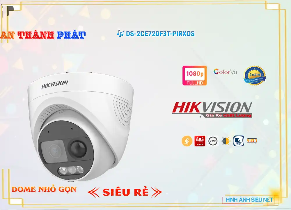 DS-2CE72DF3T-PIRXOS Camera Hikvision Full Color,DS 2CE72DF3T PIRXOS,Giá Bán ,DS-2CE72DF3T-PIRXOS 2.0 MP  Giá Khuyến Mãi,Địa Chỉ Bán  Camera quan sát DS-2CE72DF3T-PIRXOS,thông số DS-2CE72DF3T-PIRXOS,DS-2CE72DF3T-PIRXOS Chất lượng nhất,DS-2CE72DF3T-PIRXOS bán rẻ,DS-2CE72DF3T-PIRXOS Chính hãng,Bán rẻ DS-2CE72DF3T-PIRXOS,tuổi thọ DS-2CE72DF3T-PIRXOS,Giá  HD Anlog DS-2CE72DF3T-PIRXOS,Giá kỹ thuật DS-2CE72DF3T-PIRXOS,DS-2CE72DF3T-PIRXOS tốt nhất