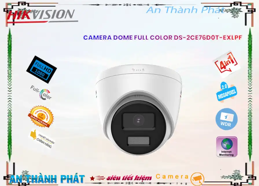 DS-2CE76D0T-EXLPF sắc nét Hikvision DS-2CE76D0T-EXLPF sắc nét Hikvision