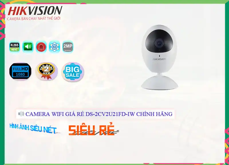 DS-2CV2U21FD-IW sắc nét Hikvision DS-2CV2U21FD-IW sắc nét Hikvision