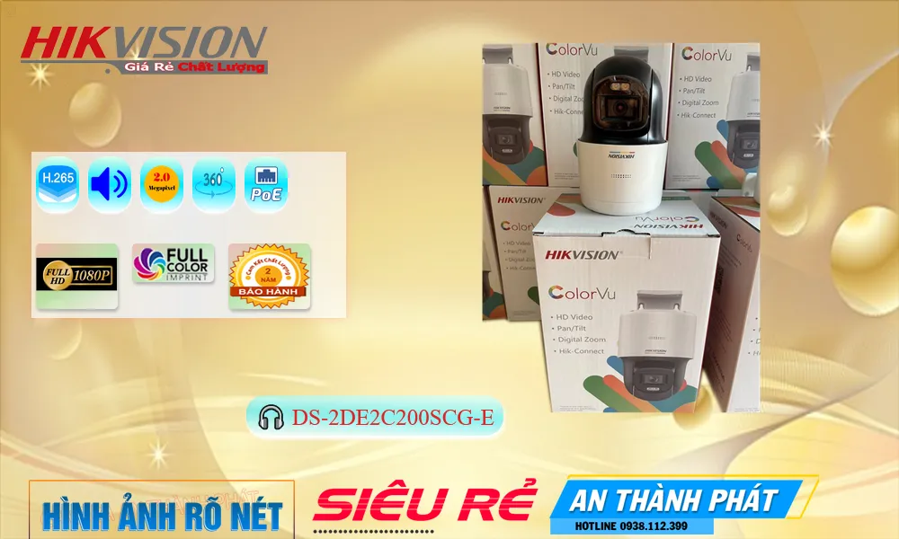 DS-2DE2C200SCG-E sắc nét Hikvision