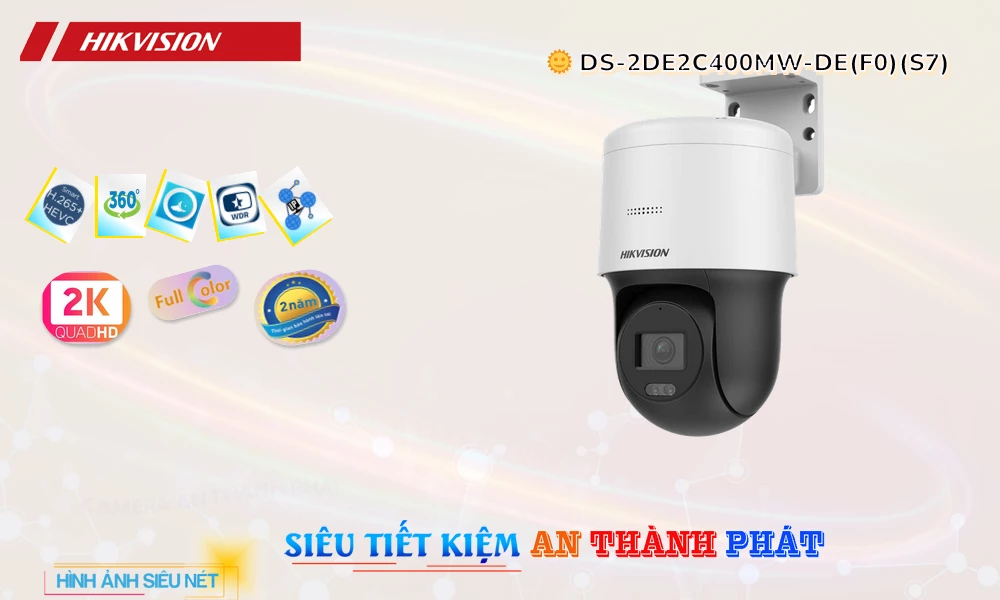 DS-2DE2C400MW-DE(F0)(S7) sắc nét Hikvision