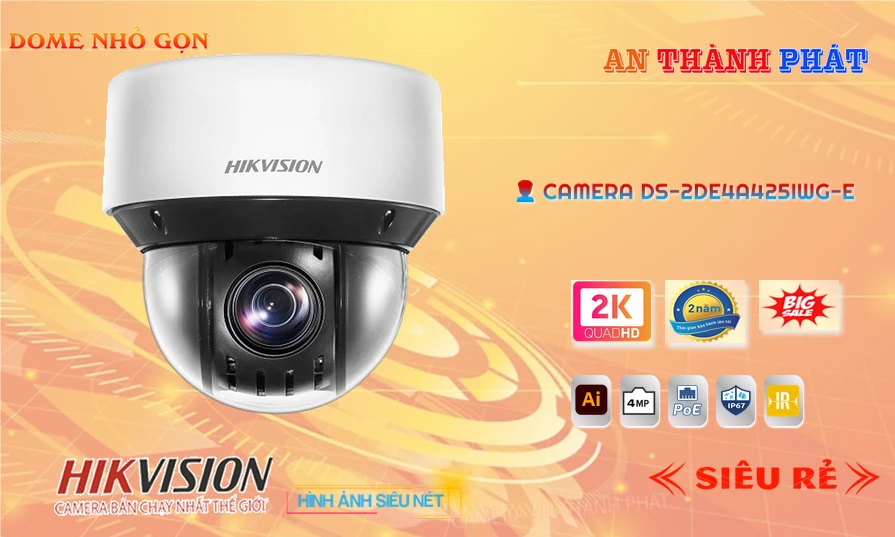 Camera IP Speed Dome DS-2DE4A225IW-DE Camera IP Speed Dome DS-2DE4A225IW-DE