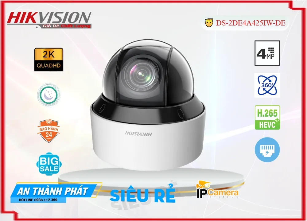 DS-2DE4A425IW-DE sắc nét Hikvision DS-2DE4A425IW-DE sắc nét Hikvision