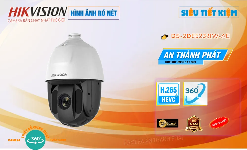 DS-2DE5232IW-AE sắc nét Hikvision DS-2DE5232IW-AE sắc nét Hikvision