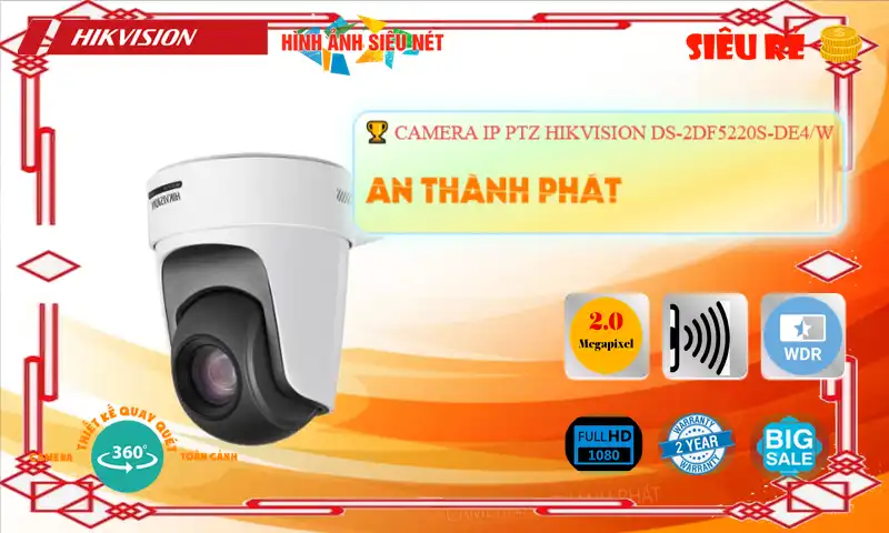 DS-2DF5220S-DE4/W sắc nét Hikvision