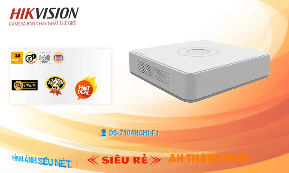 DS-7104HGHI-F1 sắc nét Hikvision DS-7104HGHI-F1 sắc nét Hikvision