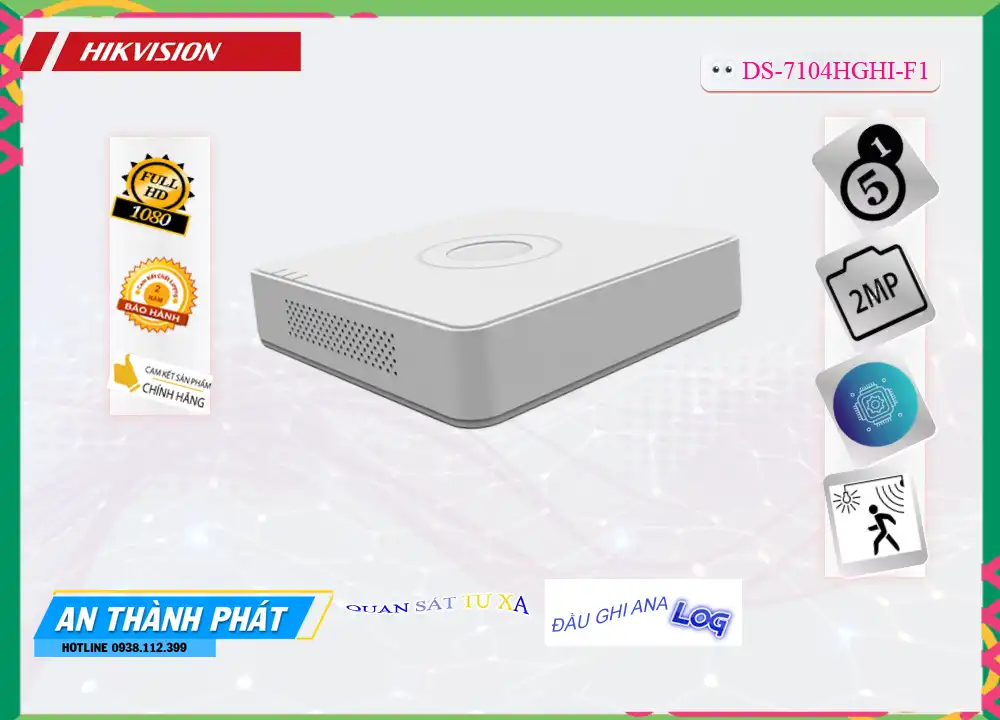 DS-7104HGHI-F1 sắc nét Hikvision DS-7104HGHI-F1 sắc nét Hikvision
