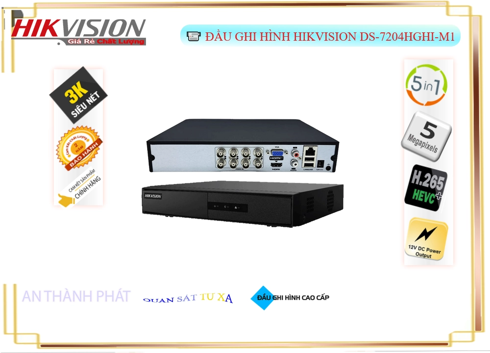 Đầu ghi Hikvision DS-7204HGHI-M1 Tiết Kiệm Đầu ghi Hikvision DS-7204HGHI-M1 Tiết Kiệm