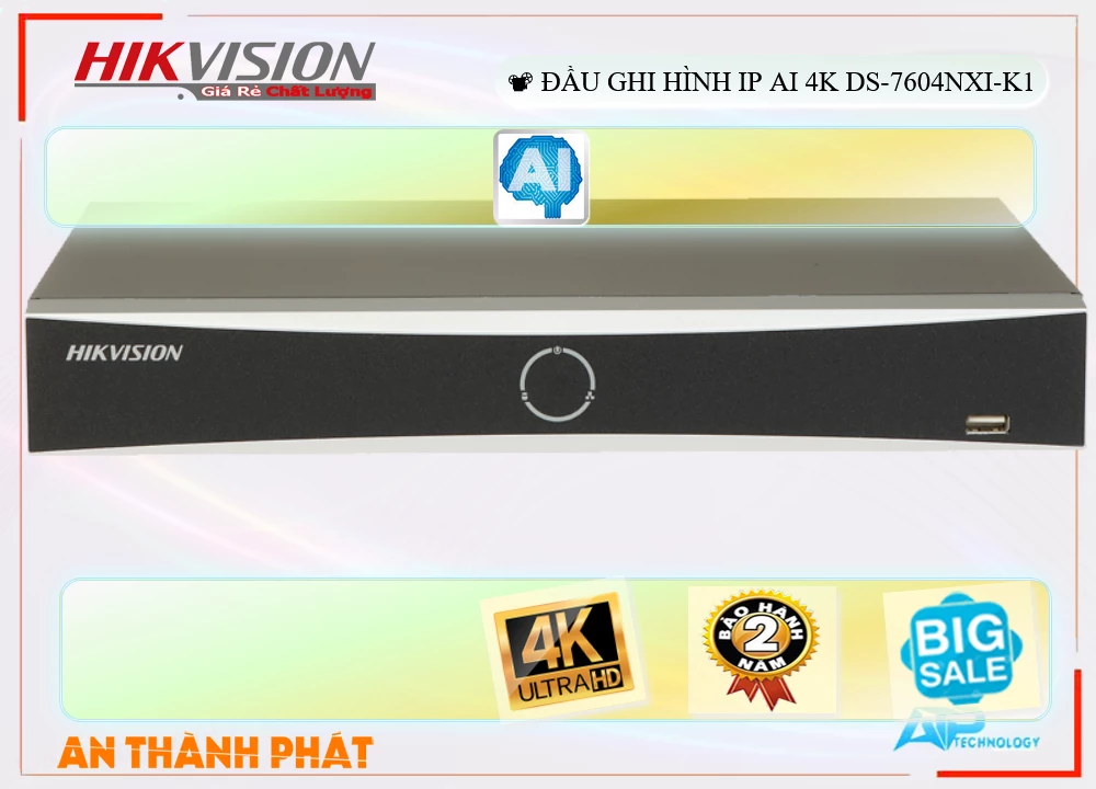 DS-7604NXI-K1 sắc nét Hikvision ➠ DS-7604NXI-K1 sắc nét Hikvision ➠