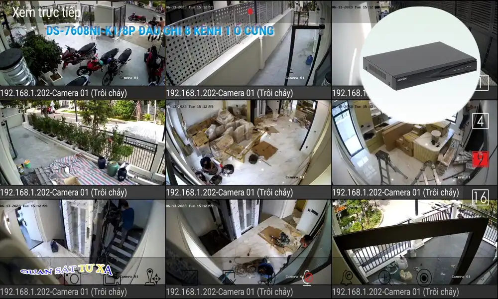 DS-7608NI-K1/8P sắc nét Hikvision