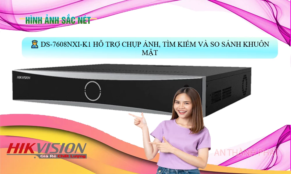 DS-7608NXI-K1 sắc nét Hikvision DS-7608NXI-K1 sắc nét Hikvision