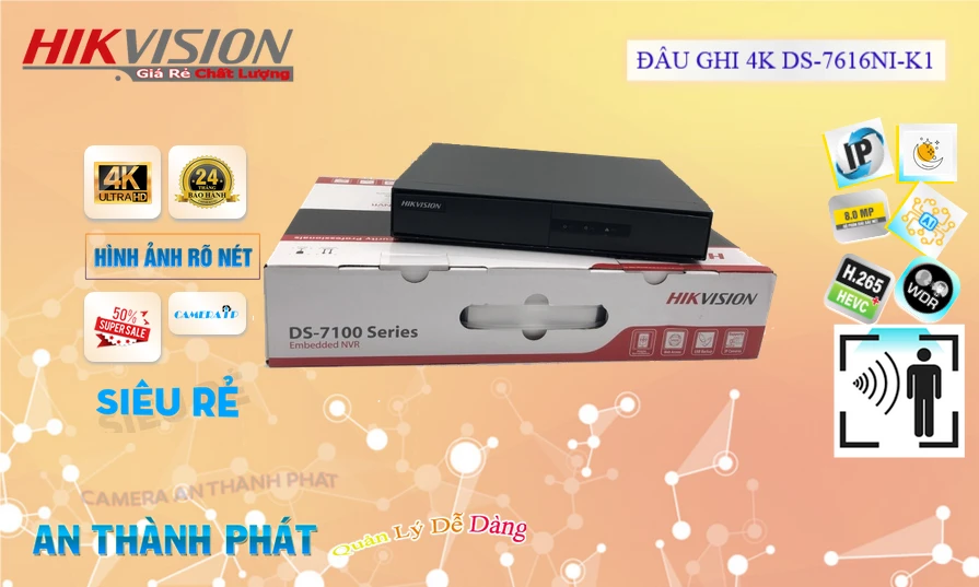 Đầu ghi 16 IP HIKVISION DS-7616NI-K1