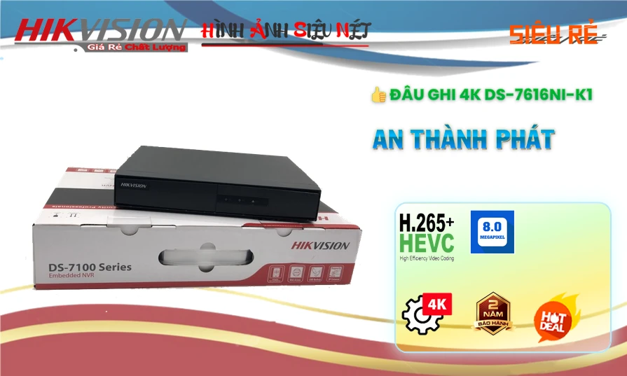 Đầu ghi 16 IP HIKVISION DS-7616NI-K1