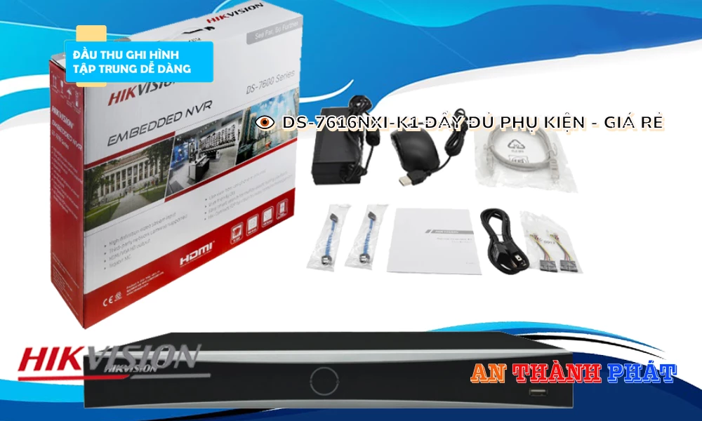 DS-7616NXI-K1 sắc nét Hikvision