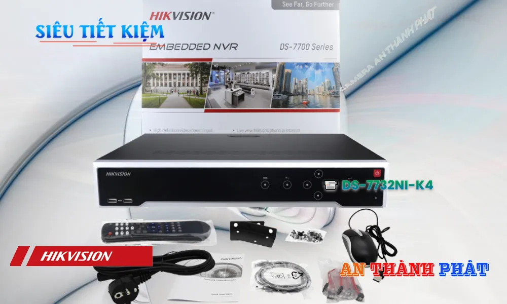DS-7732NI-K4 sắc nét Hikvision