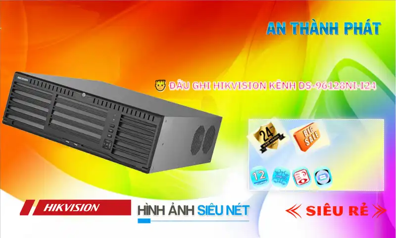 ➠  DS-96128NI-I24/H sắc nét Hikvision