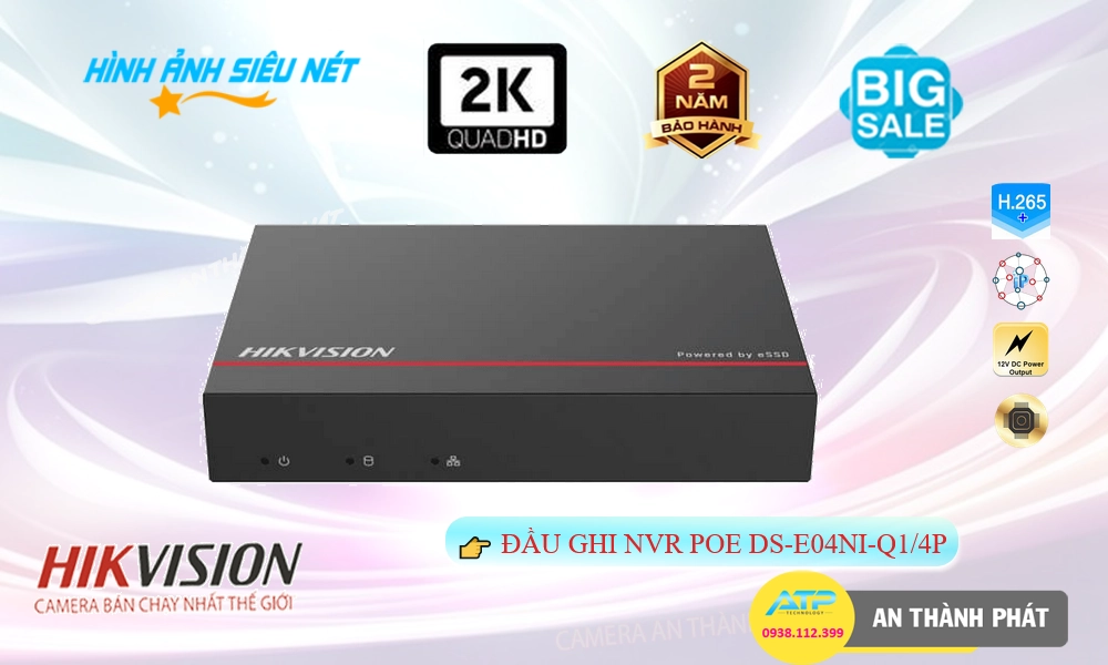DS-E04NI-Q1/4P Sắc Nét Hikvision DS-E04NI-Q1/4P Sắc Nét Hikvision
