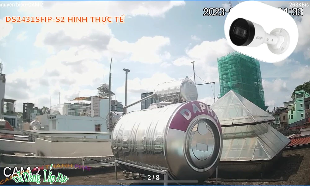 Camera IP Dahua DS2431SFIP-S2 Độ phân giải 4.0MP