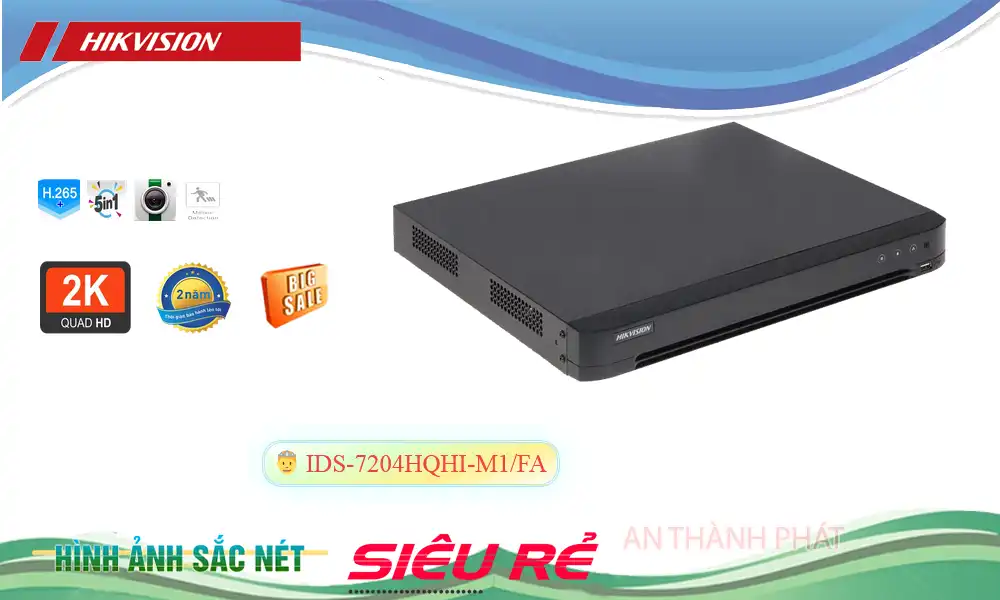 IDS-7204HQHI-M1/FA sắc nét Hikvision IDS-7204HQHI-M1/FA sắc nét Hikvision