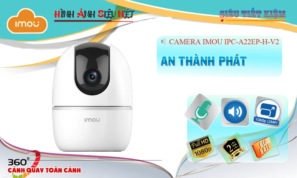 IPC-A22EP-H-V2 sắc nét Wifi Imou