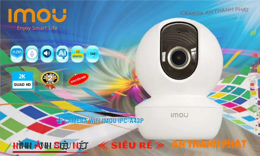 IPC-A43P sắc nét Wifi Imou