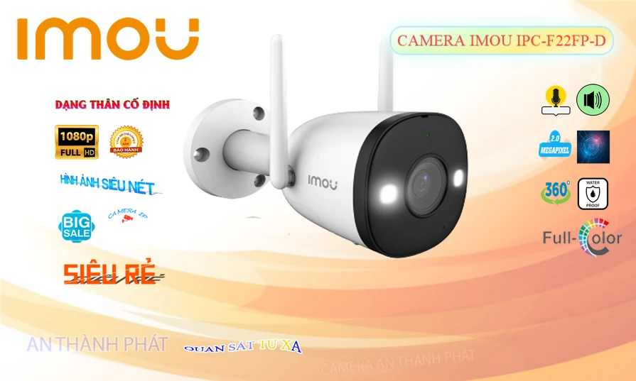 Camera Ngoài Trời Imou IPC-F22FP-D rõ nét và chất lượng Camera Ngoài Trời Imou IPC-F22FP-D rõ nét và chất lượng