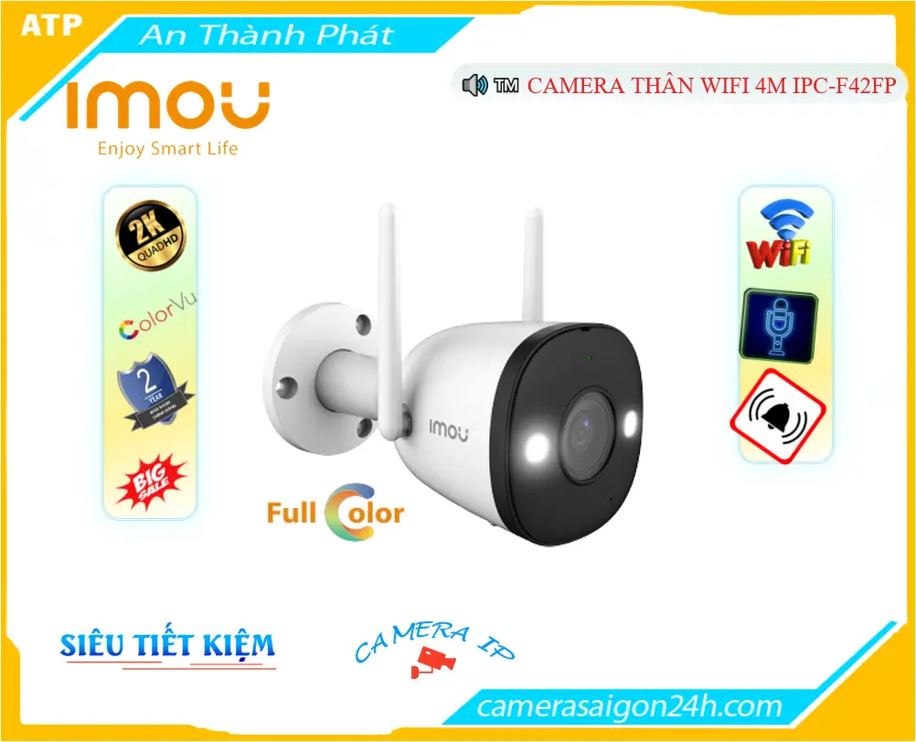 IPC-F42FP sắc nét Wifi Imou