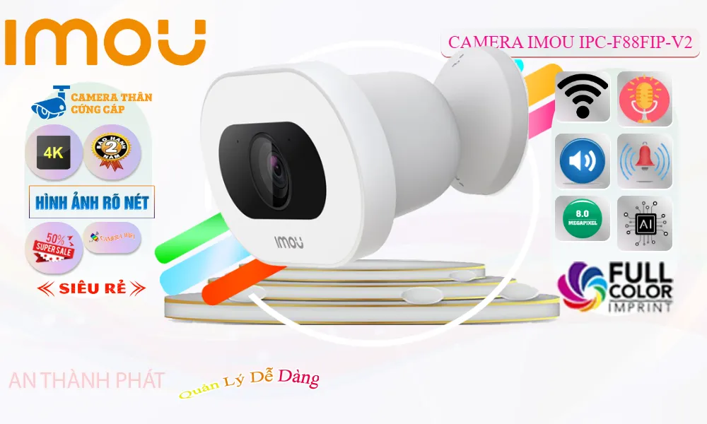 Điểm nổi bật camera wifi Imou ngoài trời IPC-F88FIP-V2