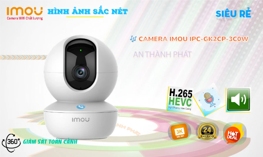 Camera Imou Wifi IPC-GK2CP-3C0W Độ Phân Giải 3MP (2K) Camera Imou Wifi IPC-GK2CP-3C0W Độ Phân Giải 3MP (2K)