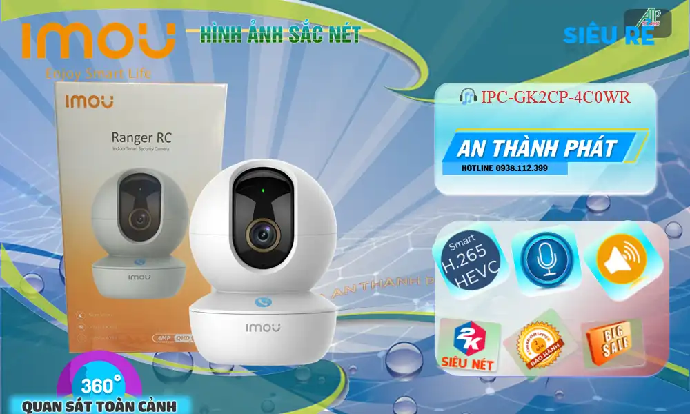 IPC-GK2CP-4C0WR sắc nét Wifi Imou ➠ IPC-GK2CP-4C0WR sắc nét Wifi Imou ➠