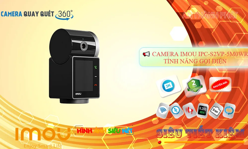 Camera Wifi Imou Gọi Điện IPC-S2VP-5M0WR Hình Ảnh 3K