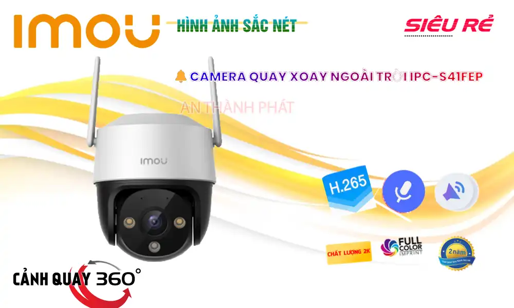 ➠ IPC-S41FEP sắc nét Wifi Imou ➠ IPC-S41FEP sắc nét Wifi Imou