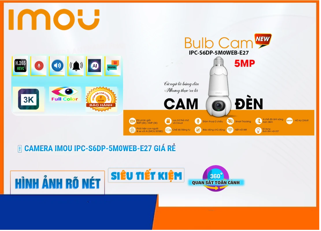 Camera Imou IPC-S6DP-5M0WEB-E27,IPC-S6DP-5M0WEB-E27 rẻ nhất, Thiết Bị Camera IPC-S6DP-5M0WEB-E27 Giá rẻ nhất,IPC-S6DP-5M0WEB-E27 Không Dây IP  giá mới nhất,IPC-S6DP-5M0WEB-E27 Chiết khấu cao,Bán Sỉ IPC-S6DP-5M0WEB-E27 Ultra 4k lite 4.0 megapixel ,cửa hàng bán IPC-S6DP-5M0WEB-E27,IPC-S6DP-5M0WEB-E27 rẻ nhất,IPC-S6DP-5M0WEB-E27 Giá rẻ nhất