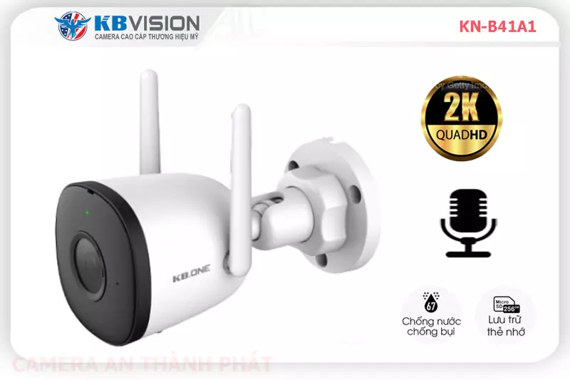 Camera Wifi 4MP thân KN-B41A1 Tích hợp mic Camera Wifi 4MP thân KN-B41A1 Tích hợp mic