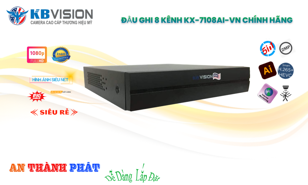 KX-7108Ai-VNThiết Bị Ghi Hình Với giá cạnh tranh KBvision KX-7108Ai-VNThiết Bị Ghi Hình Với giá cạnh tranh KBvision